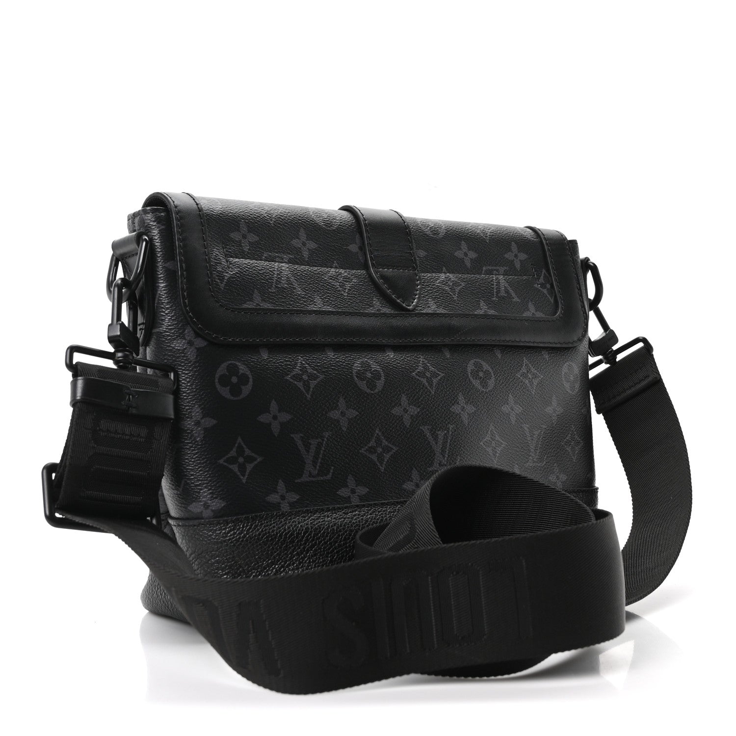Louis Vuitton Monogram Eclipse Saumur Messenger NV Black 3 of 9