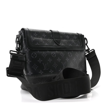 Louis Vuitton Monogram Eclipse Saumur Messenger NV Black 3 of 9