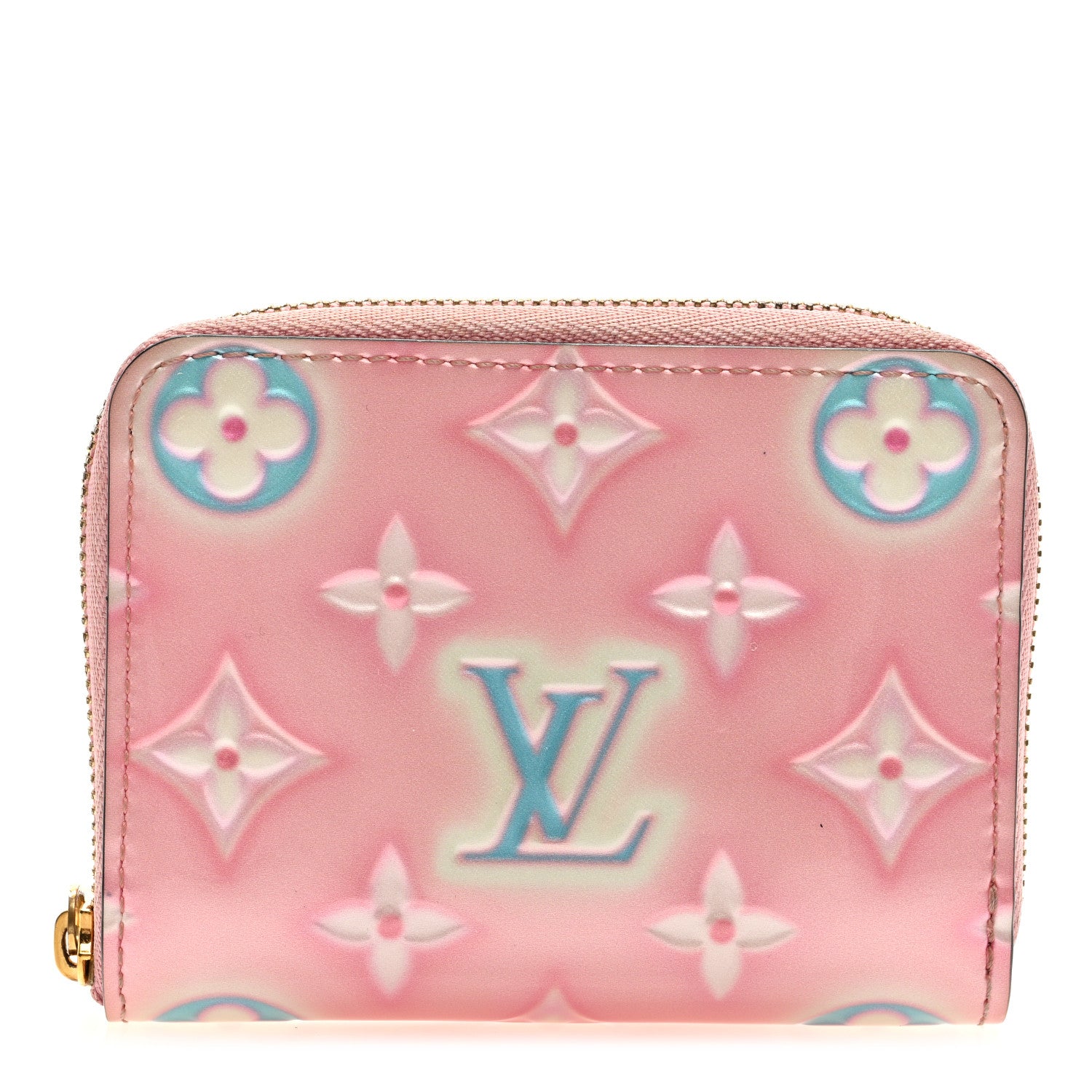 Louis Vuitton Vernis Valentine Zippy Coin Purse Light Pink Neon 1 of 8