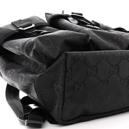 Gucci Econyl Nylon Monogram Off The Grid Utility Pocket Backpack Black 9 of 12