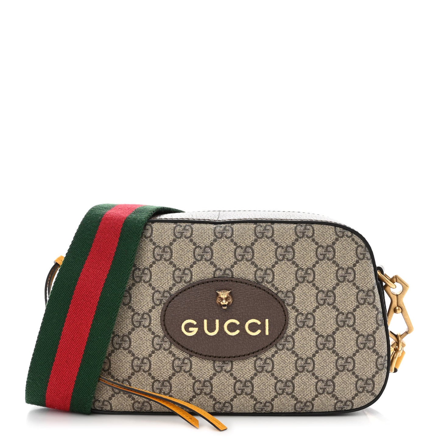 GG Supreme Monogram Web Neo Vintage Shoulder Bag Beige New Acero Crop