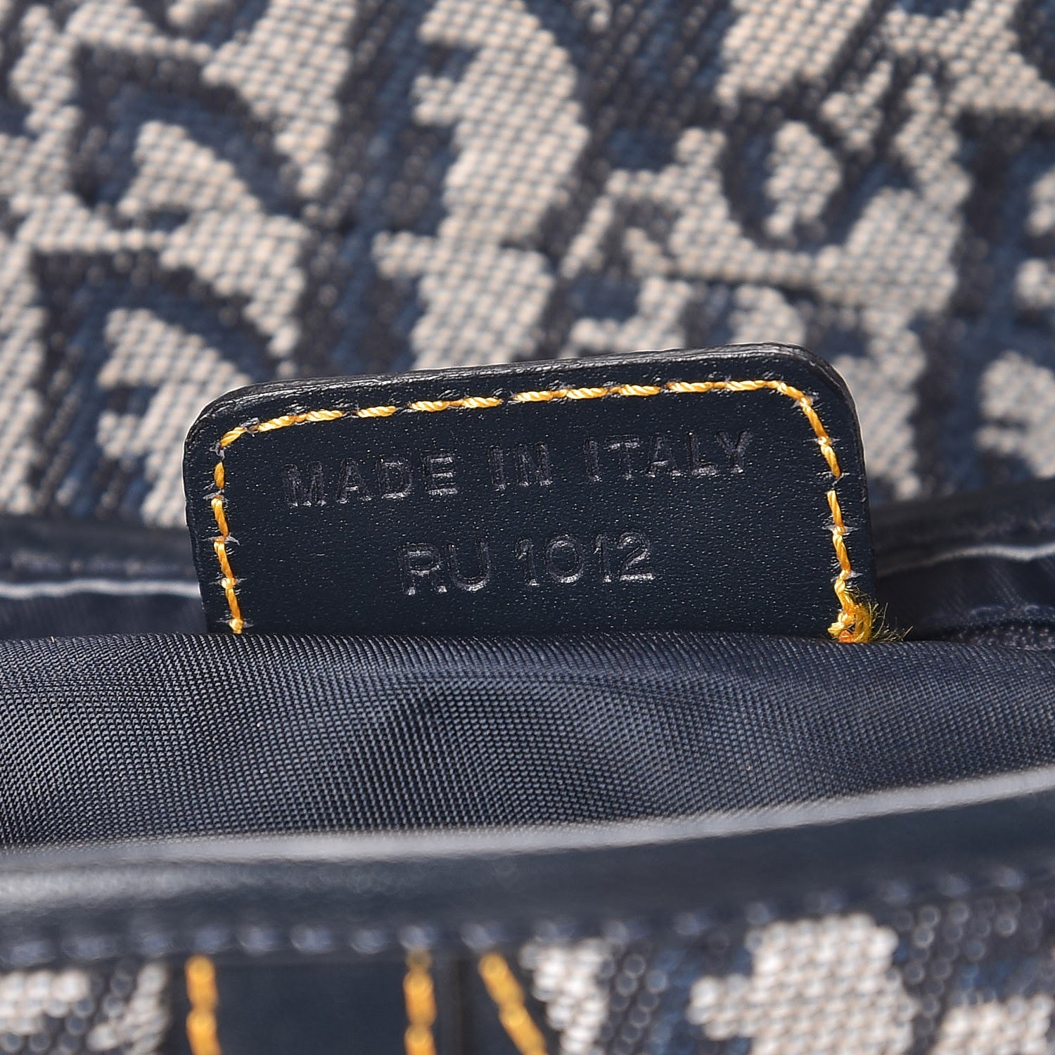 Christian Dior Monogram Saddle Bag Blue 7 of 7