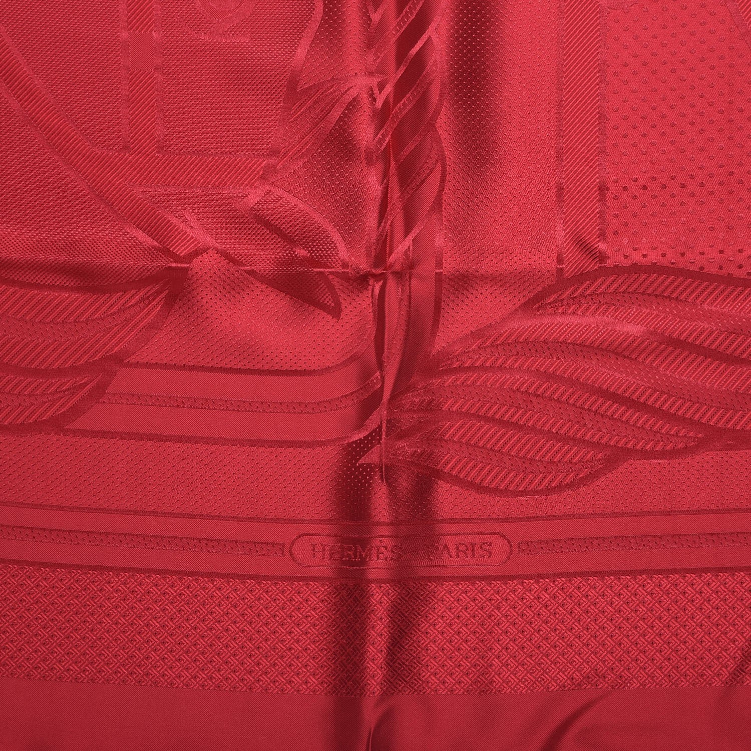 Hermes Silk Quadrige Scarf 90 Coulis 3 of 6