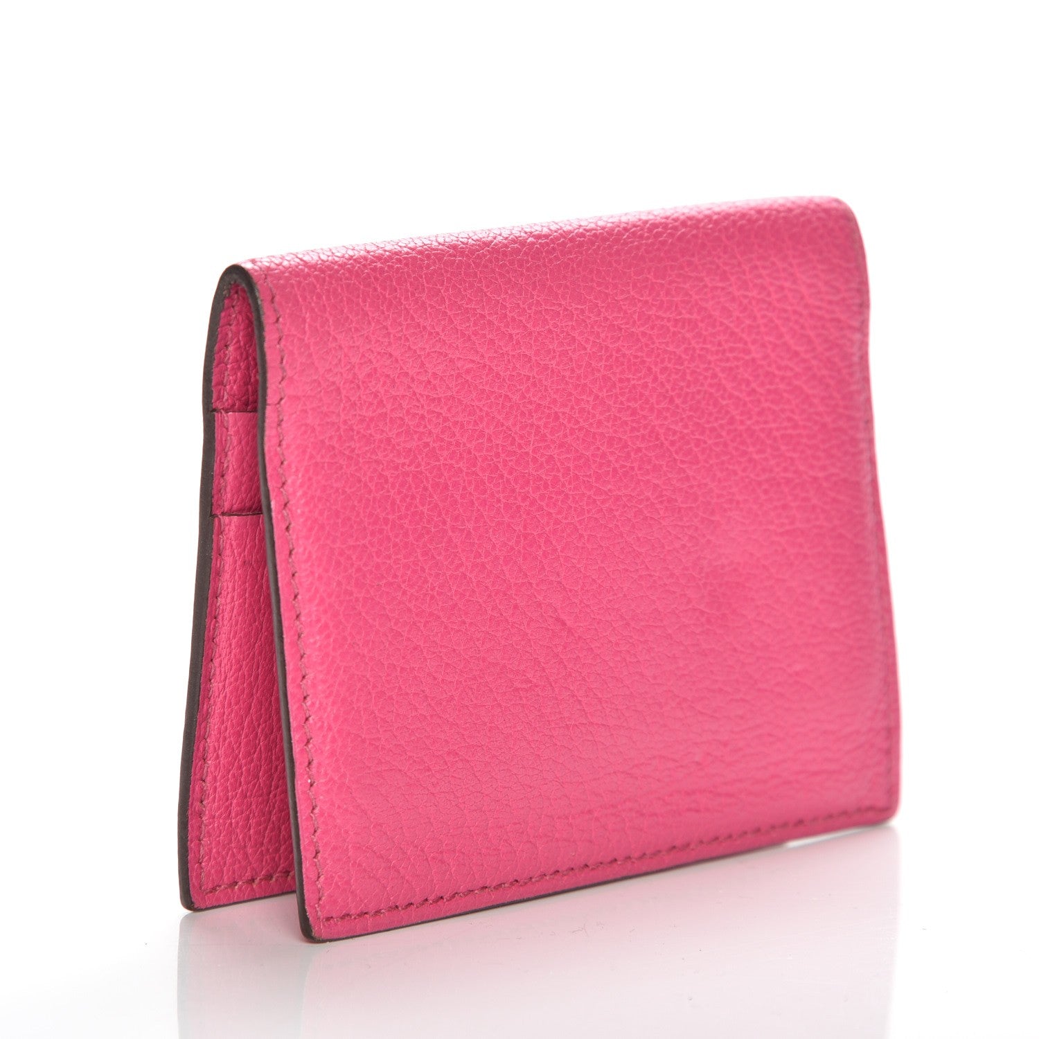 Hermes Chevre Mysore Evelyne Card Wallet Rose Tyrien 3 of 7