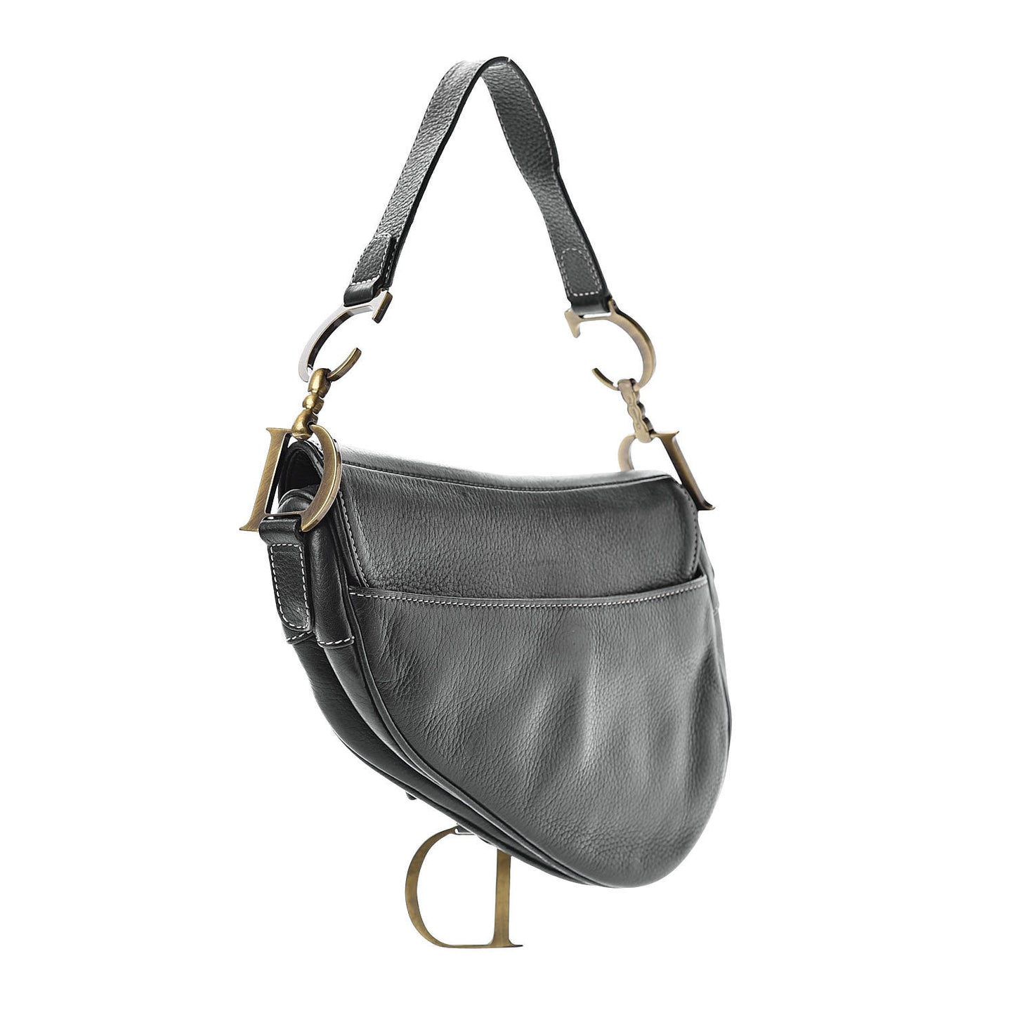 Calfskin Saddle Bag Black