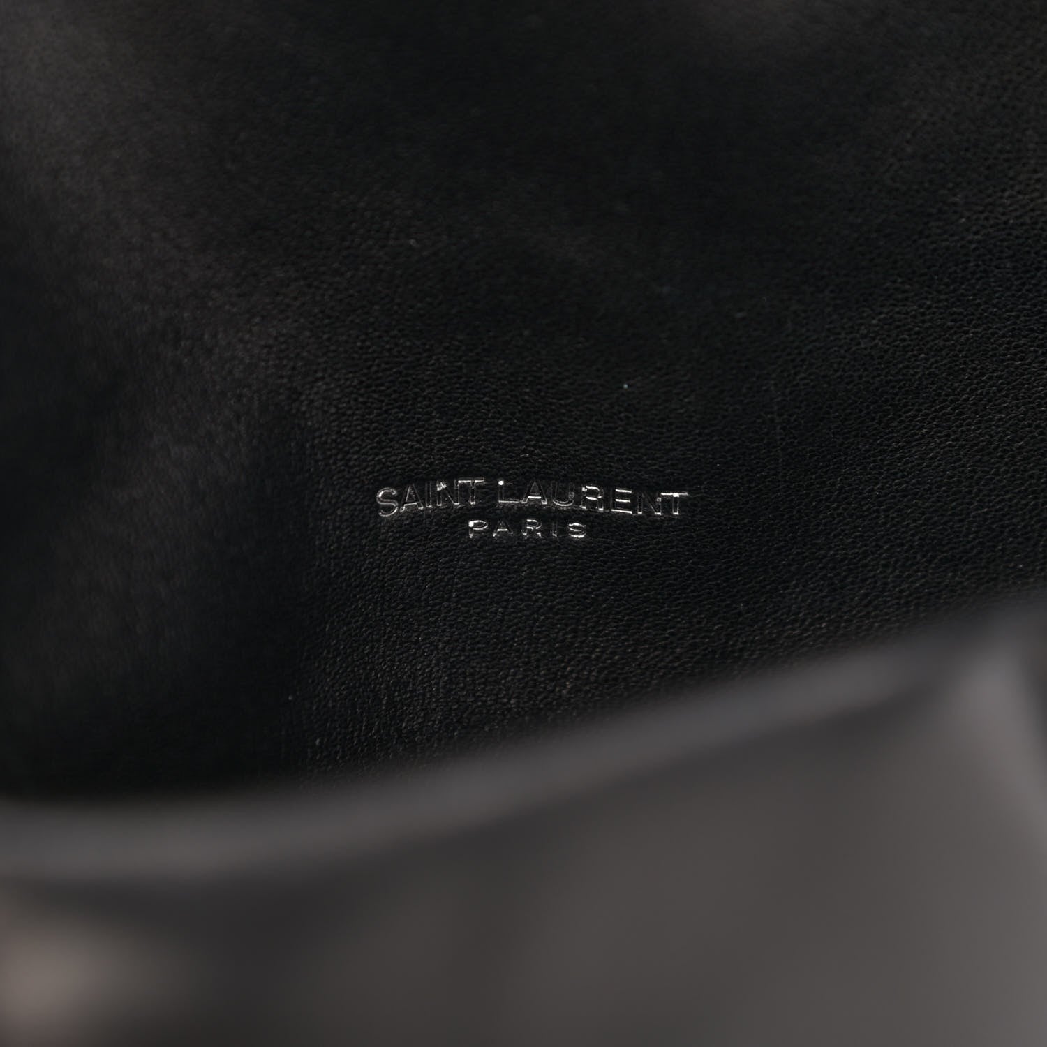Saint Laurent Lambskin Quilted Small Loulou Puffer Monogram Chain Satchel Black 7 of 11