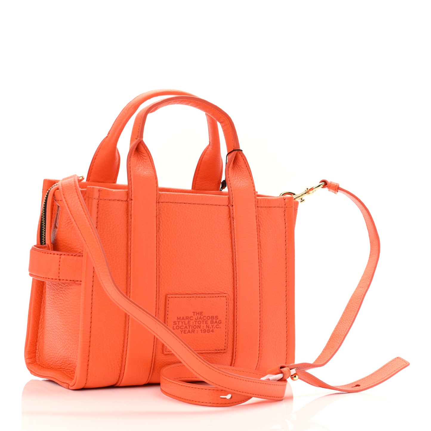 Grained Calfskin Small The Tote Bag Dragon Fire