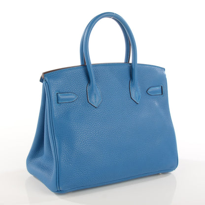 Hermes Taurillon Clemence Birkin 30 Mykonos 3 of 24