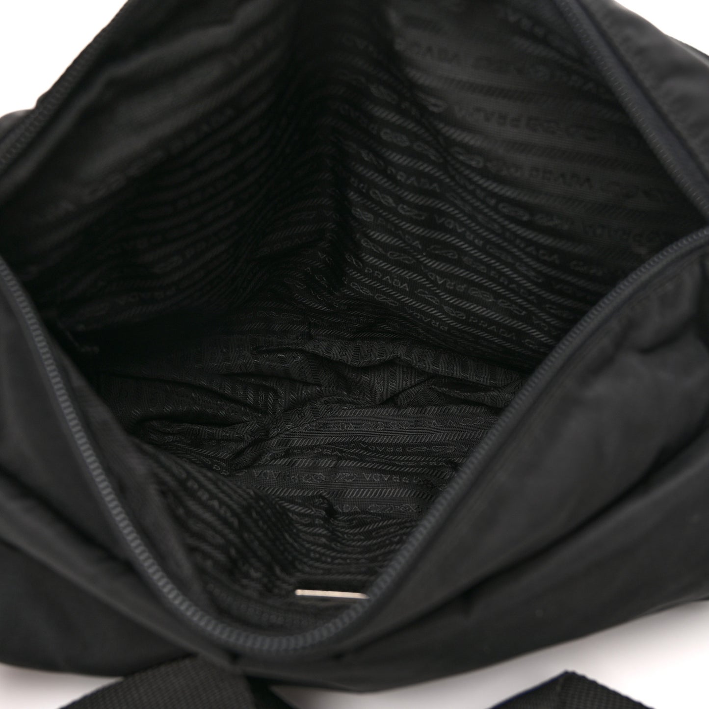 Tessuto Nylon Messenger Bag Black