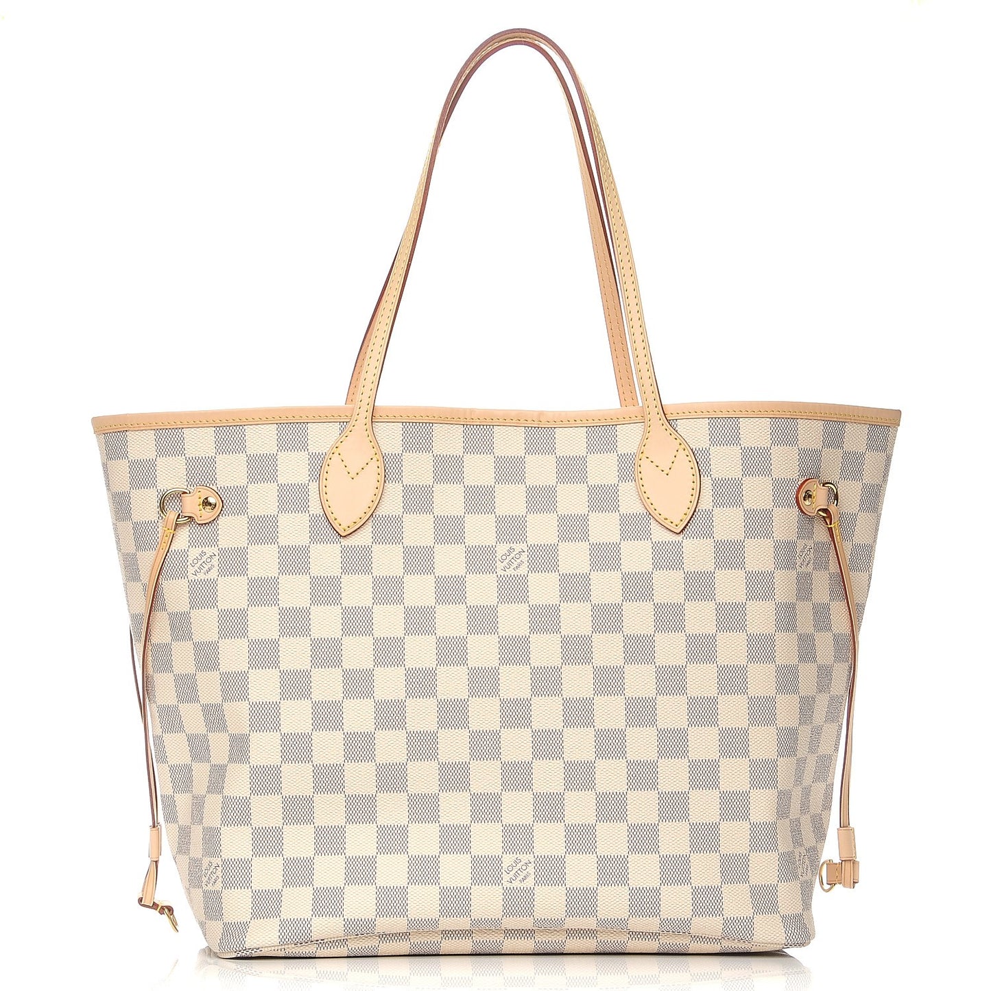 Damier Azur Neo Neverfull MM Rose Ballerine