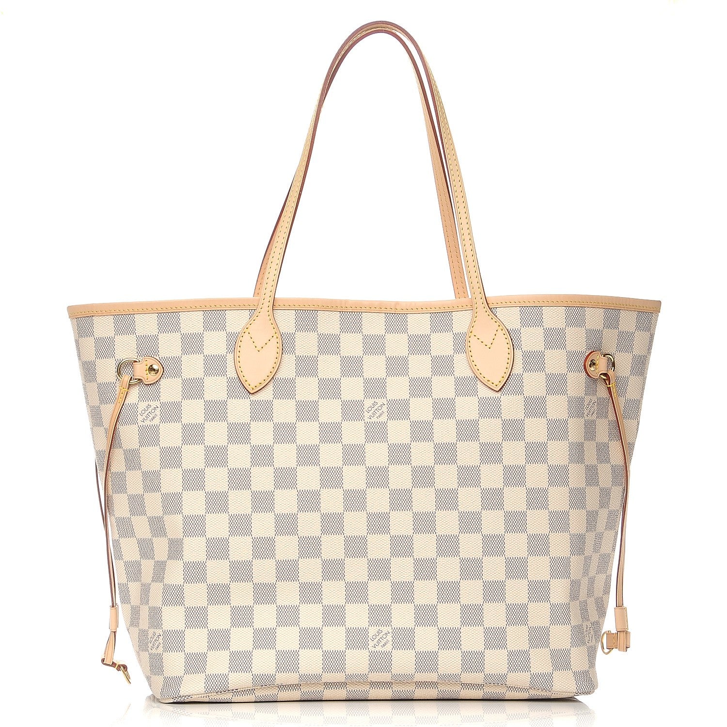 Louis Vuitton Damier Azur Neo Neverfull MM Rose Ballerine 1 of 8