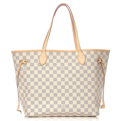 Louis Vuitton Damier Azur Neo Neverfull MM Rose Ballerine 1 of 8