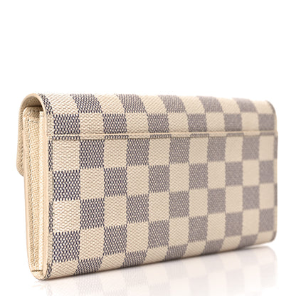 Louis Vuitton Damier Azur Sarah Wallet NM 3 of 8