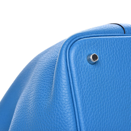 Hermes Taurillon Clemence Picotin Lock 22 MM Bleu Zanzibar 8 of 12