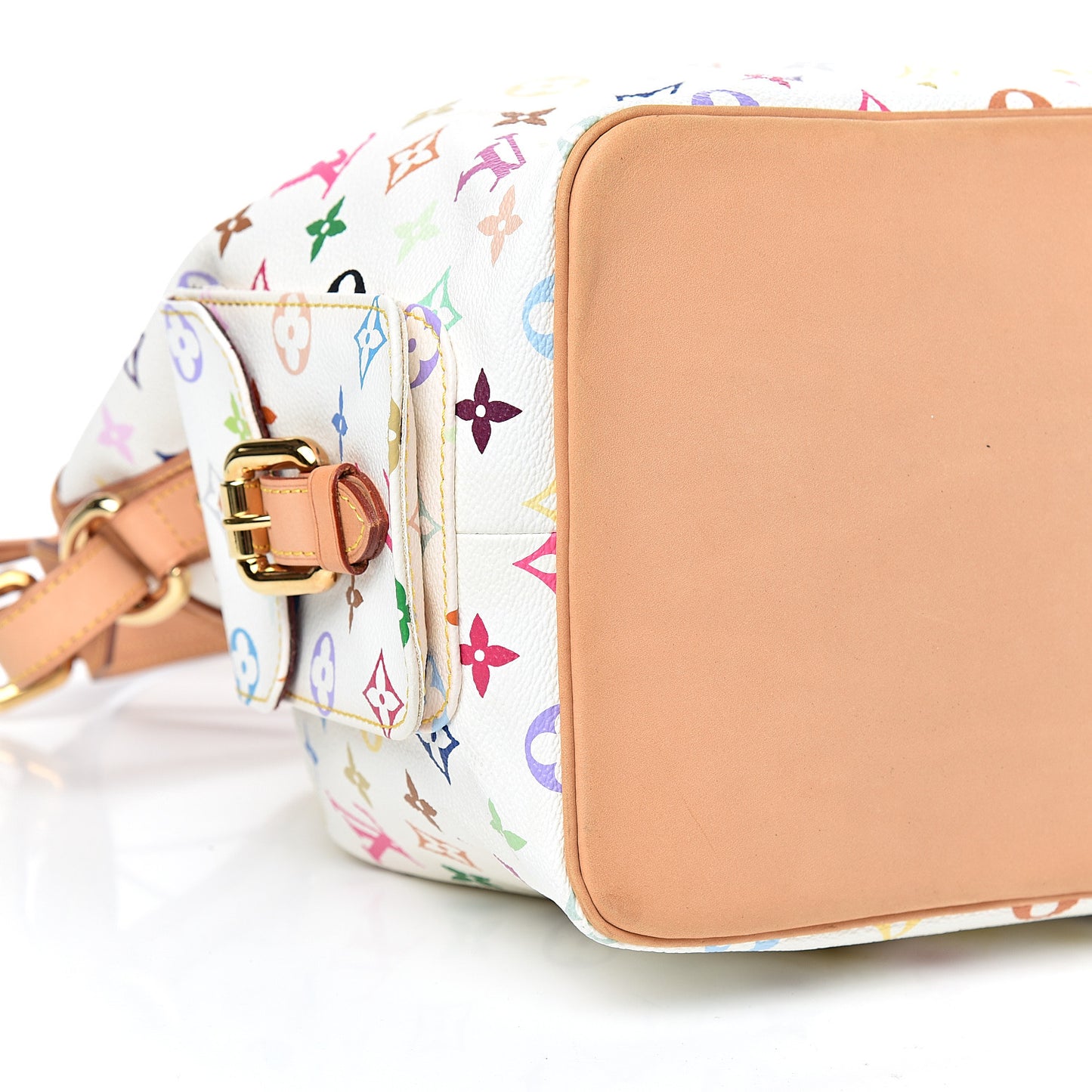 Monogram Multicolor Petit Noe White