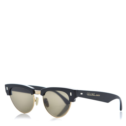 Celine Acetate Cat Eye Sunglasses CL40059U Black Gold 1 of 8