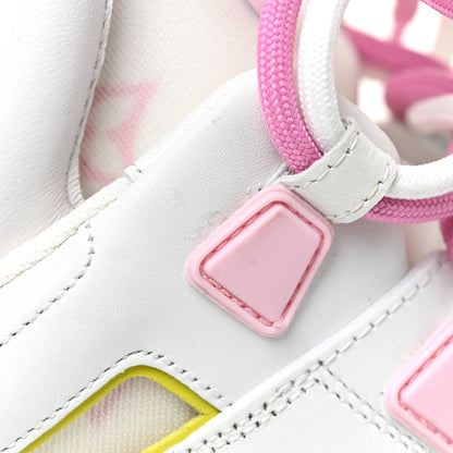 Louis Vuitton Calfskin Technical Nylon LV Archlight Sneakers 40 White Pink Yellow 16 of 17