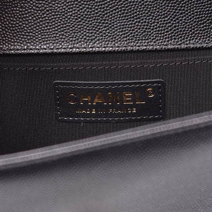 Chanel Caviar Quilted Medium Boy Flap Black 7 of 12