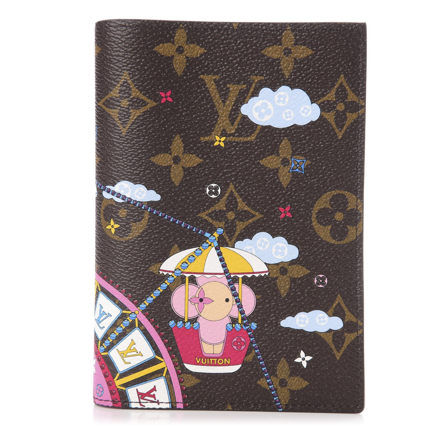 Louis Vuitton Monogram 2020 Christmas Animation Big Wheel Passport Cover Rose Ballerine 1 of 5