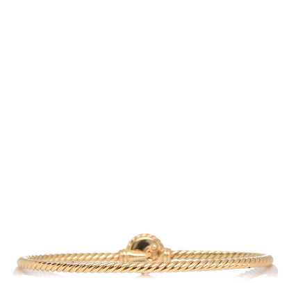 David Yurman 18K Yellow Gold Garnet Chatelaine Bracelet 3 of 4