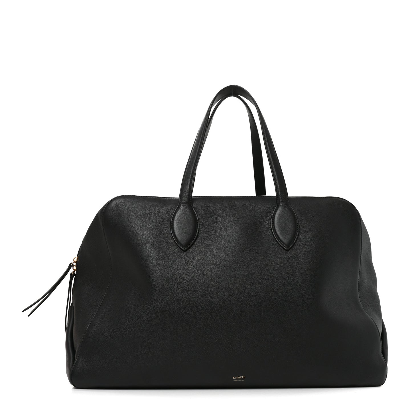 Pebbled Calfskin Large Maeve Weekender Bag Black