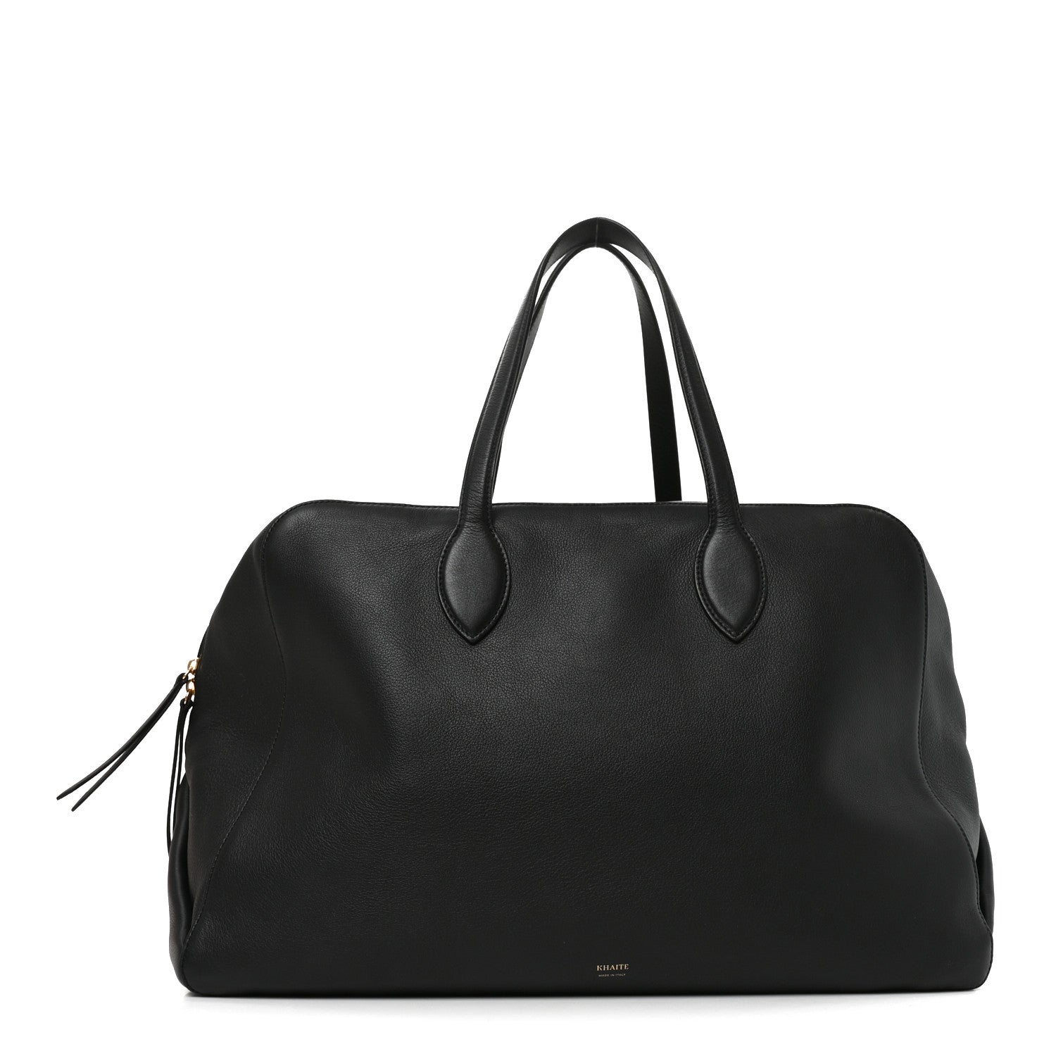 Khaite Pebbled Calfskin Large Maeve Weekender Bag Black 1 of 9