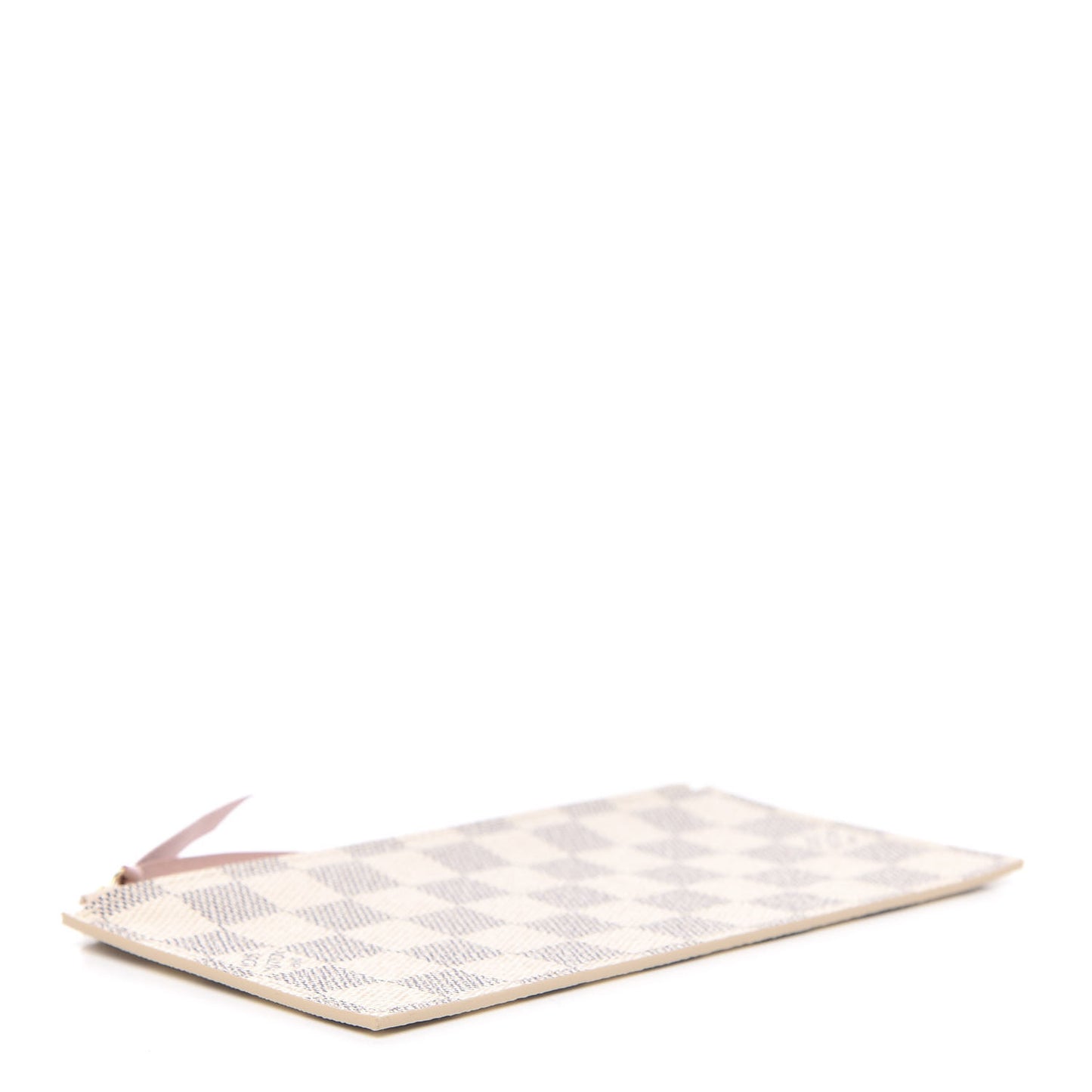 Damier Azur Felicie Chain Wallet Zippered Insert Rose Ballerine