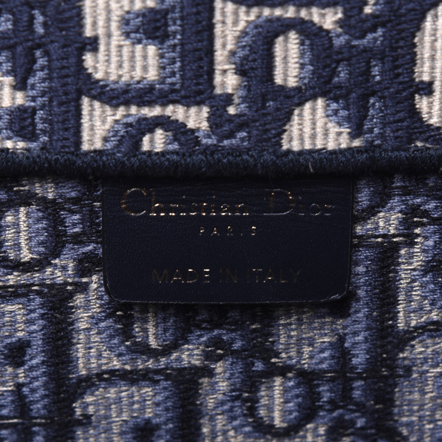 Christian Dior Oblique Medium Book Tote Blue Multicolor 6 of 14