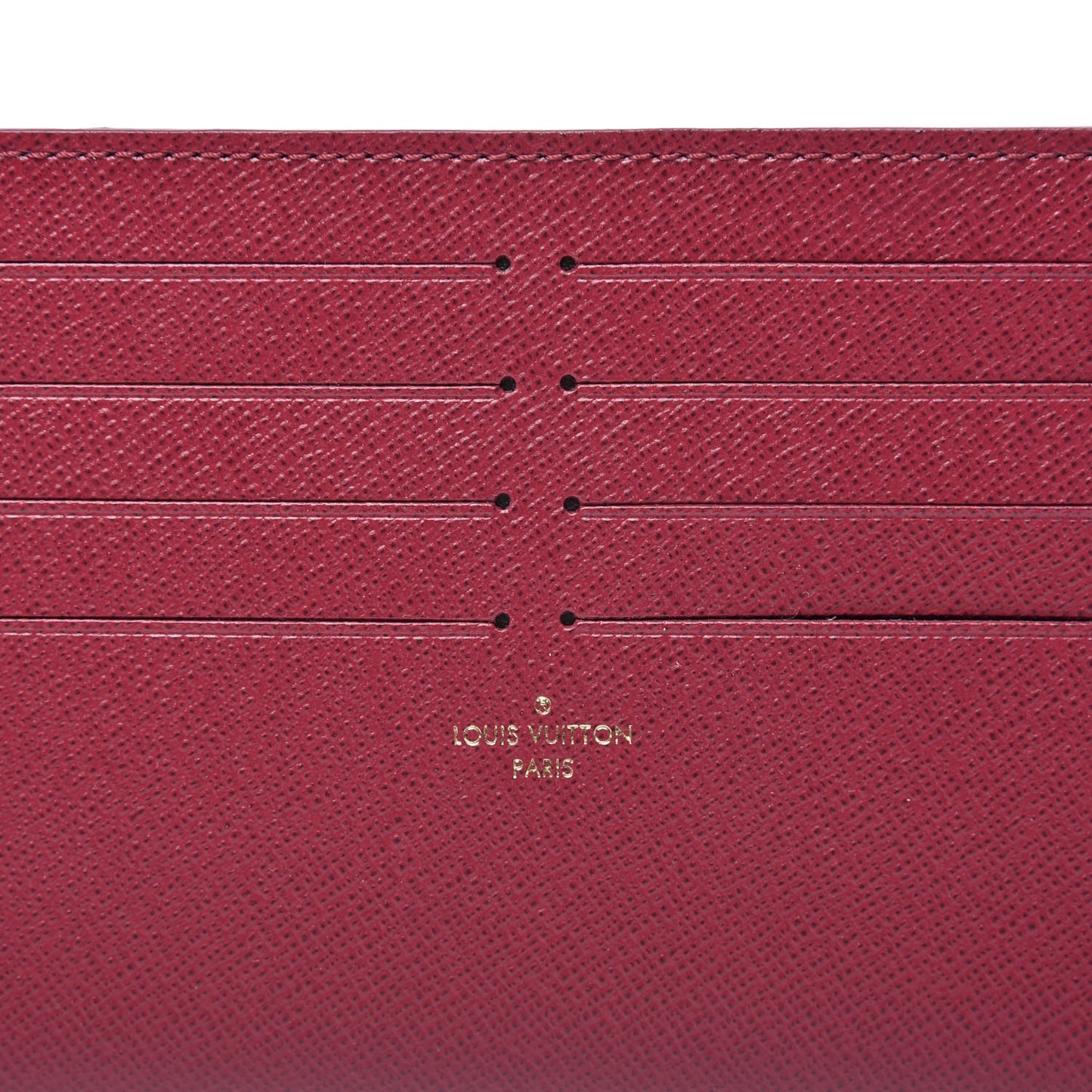 Calfskin Felicie Card Holder Insert Fuchsia