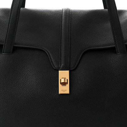 Celine Grained Calfskin Large Soft 16 Bag Black 9 of 11