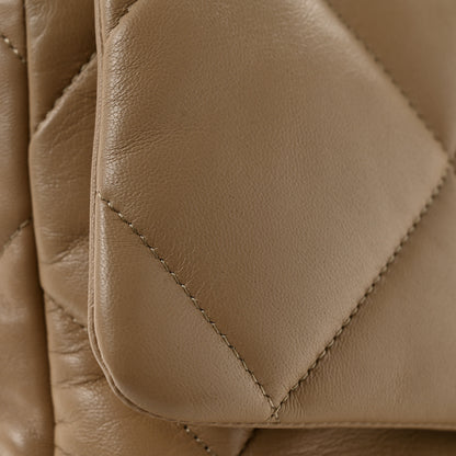 Chanel Lambskin Quilted Large Chanel 19 Flap Dark Beige 14 of 15