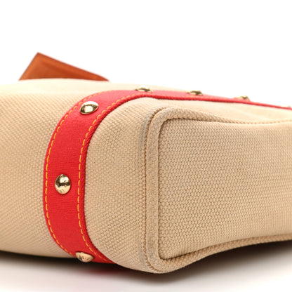Louis Vuitton Toile Antigua Cabas MM Beige 8 of 10