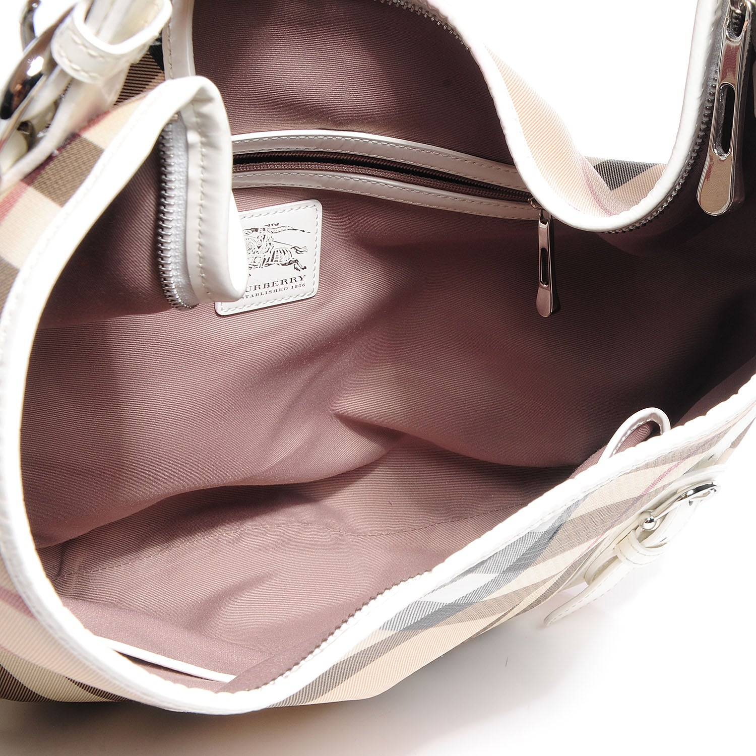 Burberry Supernova Check Large Larkin Hobo White 8 of 12