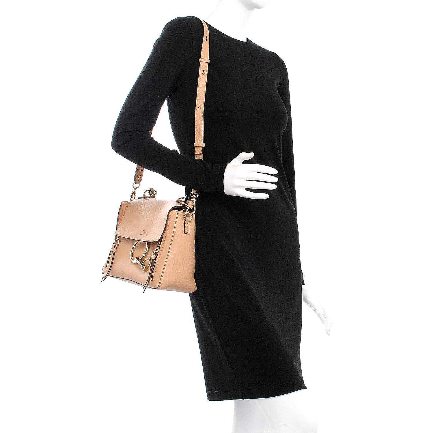 Chloe Calfskin Small Faye Day Shoulder Bag Blush Nude 2 of 7