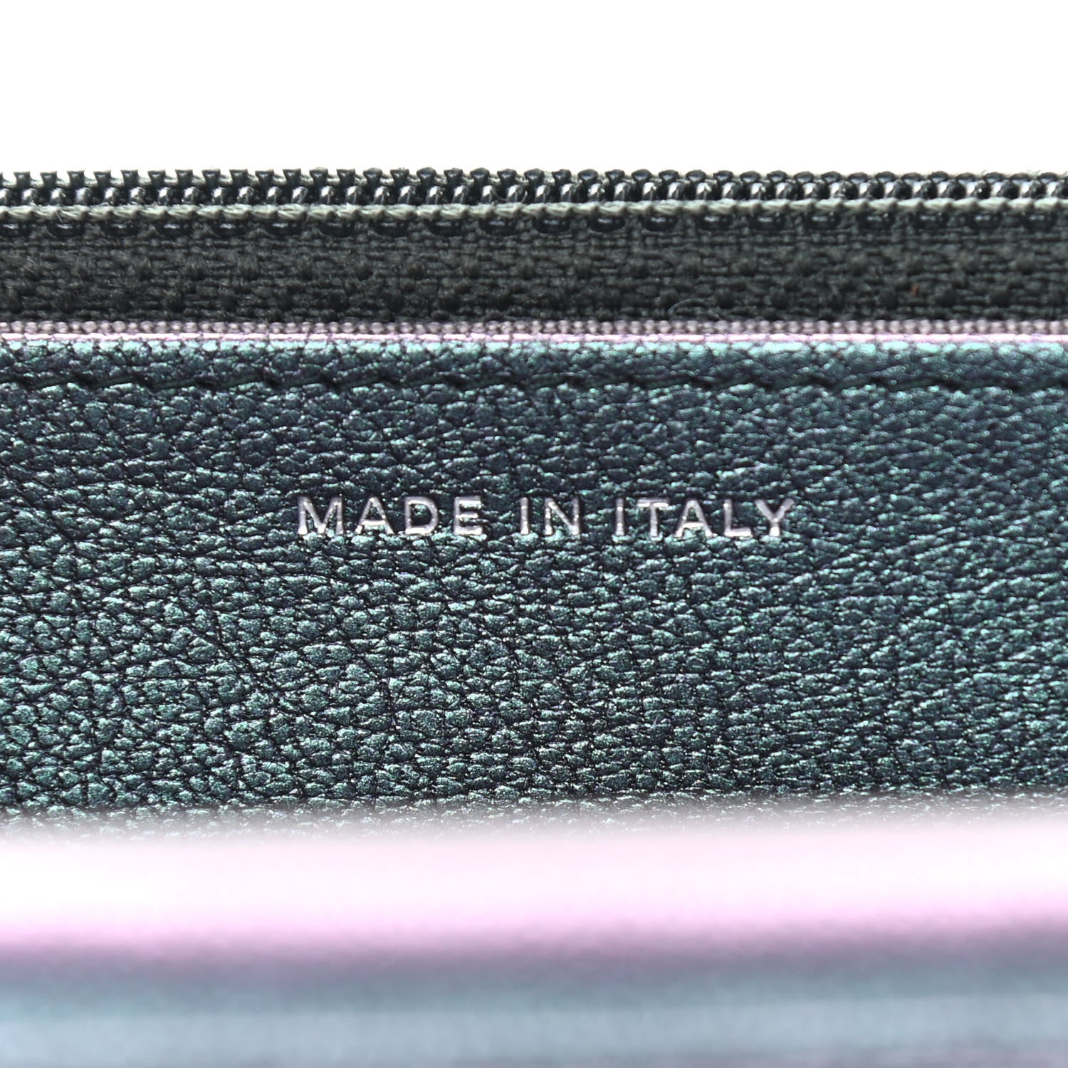 Chanel Iridescent Goatskin Quilted Wallet On Chain WOC Purp 6 of 9