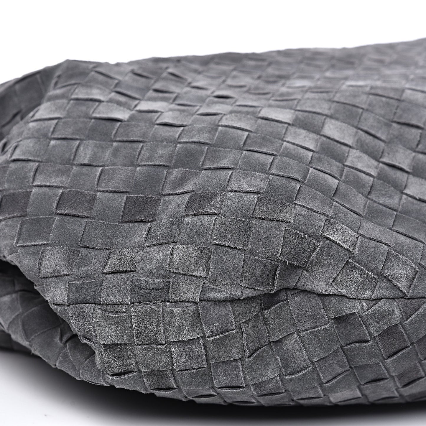 Suede Intrecciato Large Jodie Medium Grey