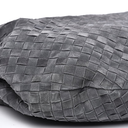 Bottega Veneta Suede Intrecciato Large Jodie Medium Grey 8 of 13