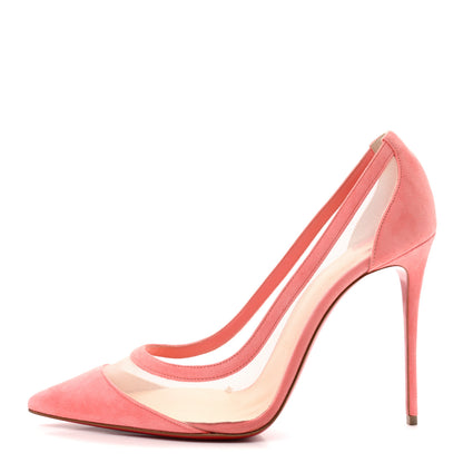 Christian Louboutin Veau Velours Rete Galativi 100 Pumps 41 Operette 1 of 9