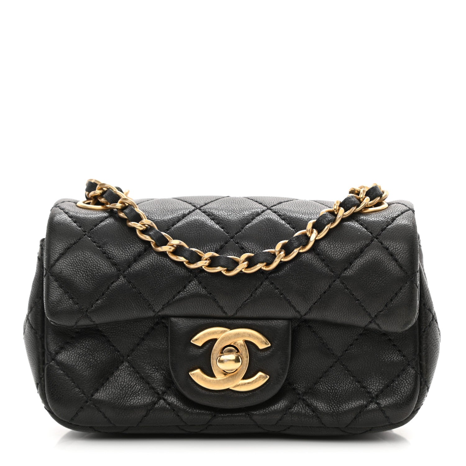 Chanel Lambskin Quilted Extra Mini Flap Black 1 of 8