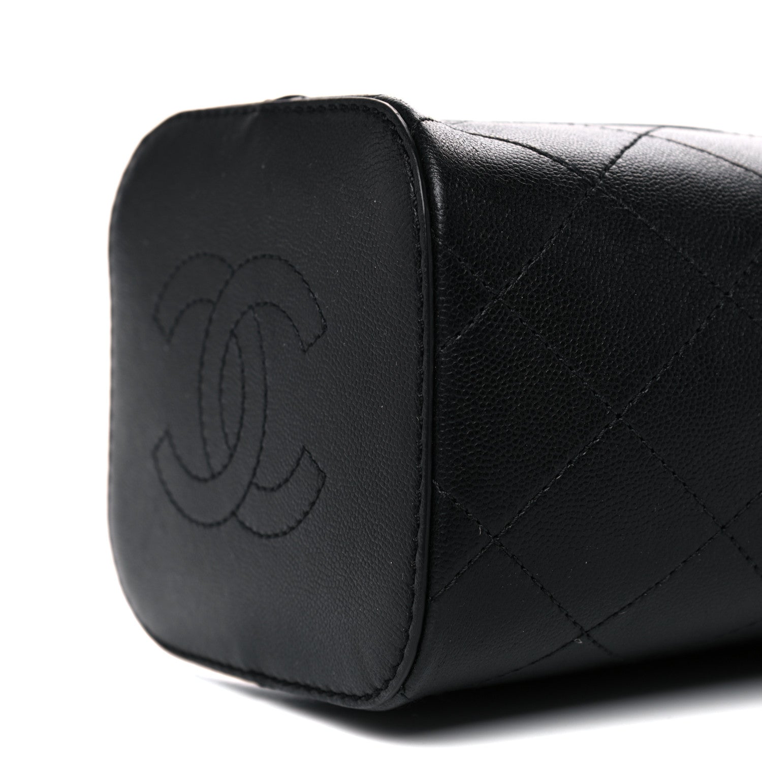 Chanel Caviar Bucket Drawstring Bag Black 9 of 10