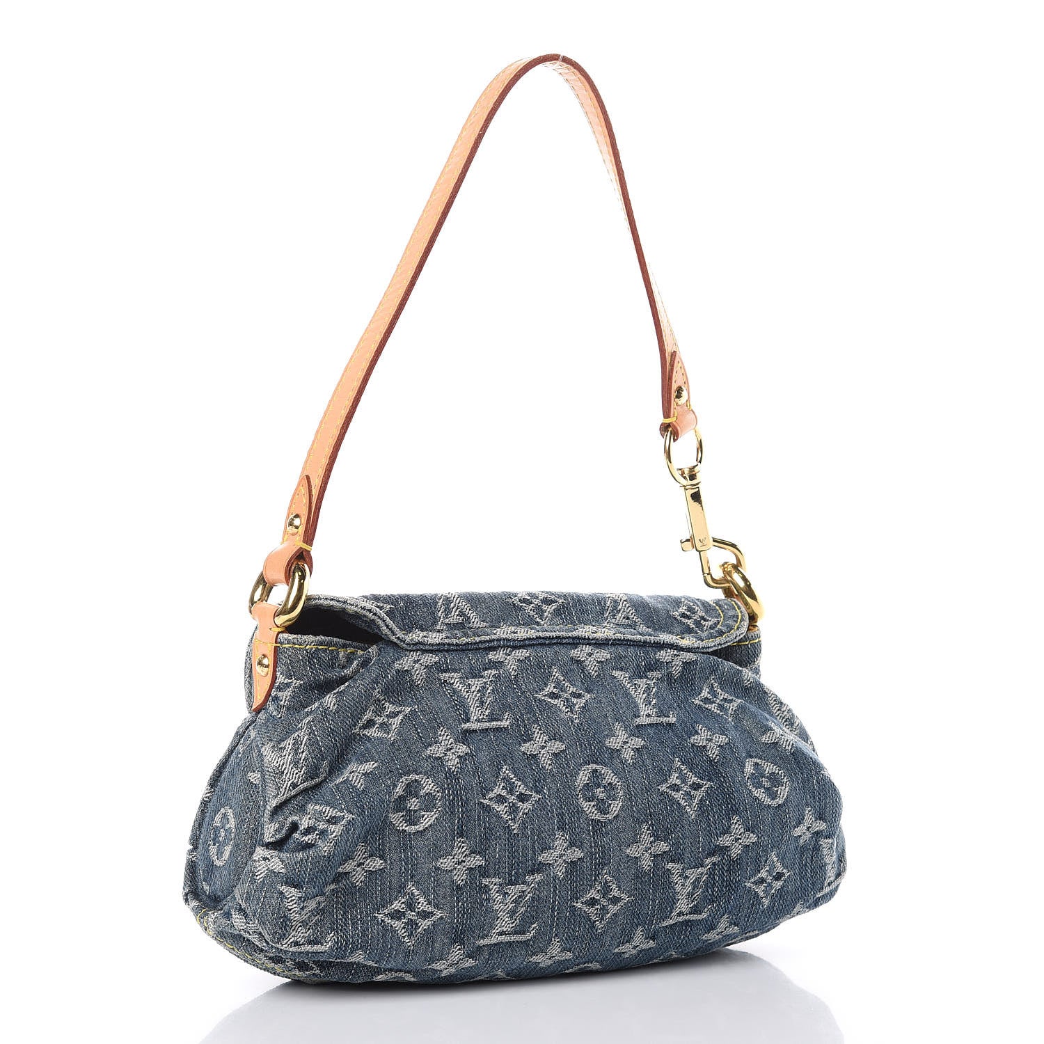 Louis Vuitton Monogram Denim Mini Pleaty Blue 3 of 10