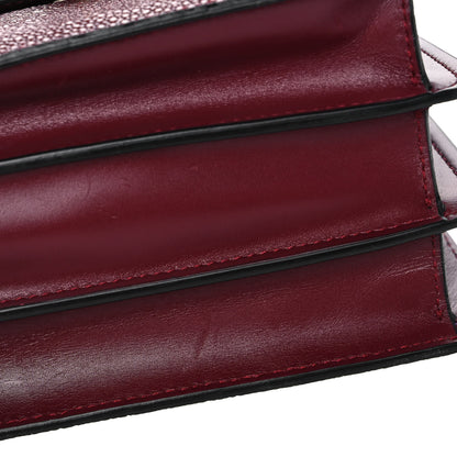 Bulgari Calfskin Galuchat Serpenti Forever Crossbody Plum 13 of 15