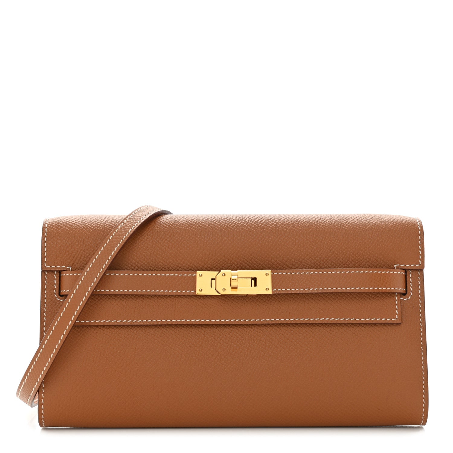 Hermes Epsom Kelly Wallet To Go Gold 1 of 9