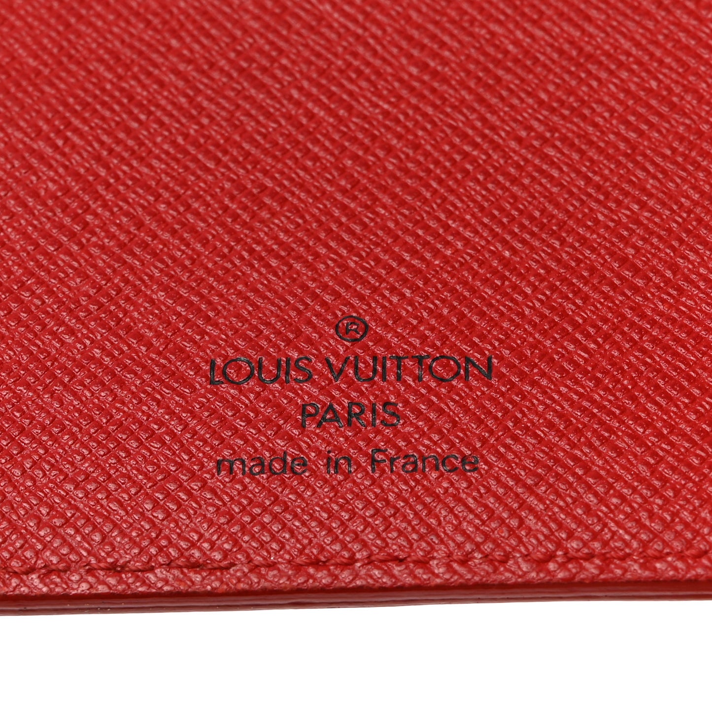 Epi Medium Ring Agenda Cover Rouge
