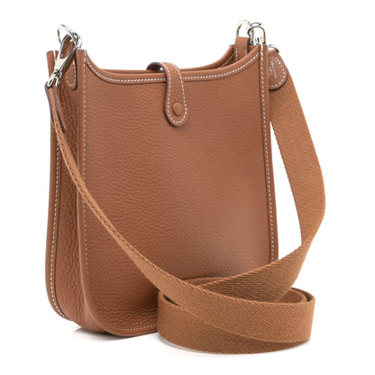 Hermes Taurillon Clemence Evelyne TPM Gold 3 of 9