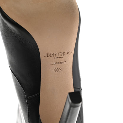 Jimmy Choo Calfskin Knee High Mavis 100 Boots 40.5 Black 7 of 15