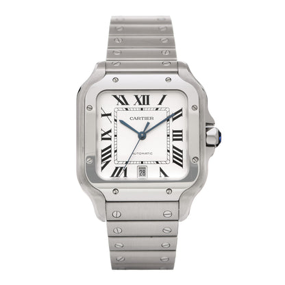 Cartier Stainless Steel 39.8mm Santos De Cartier Automatic Watch 1 of 5