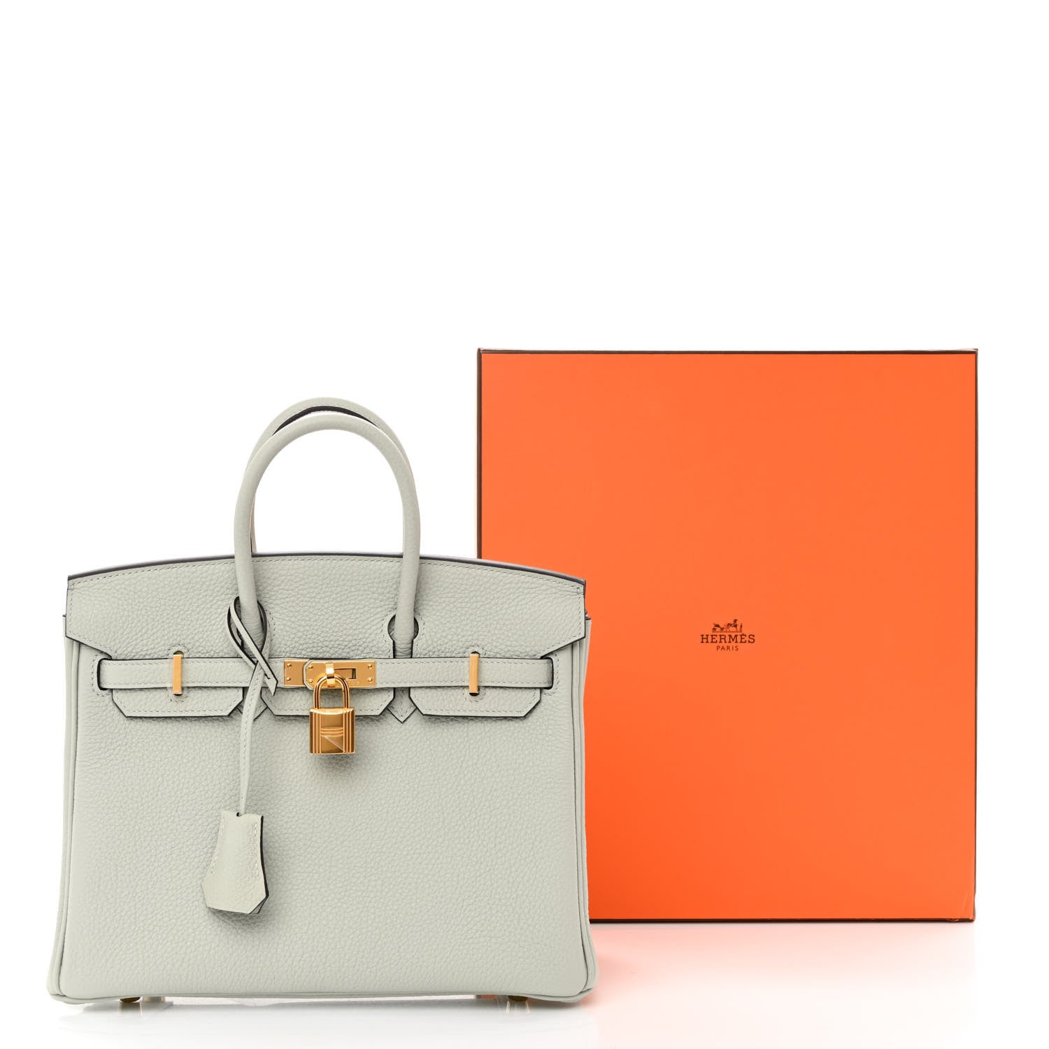 Hermes Togo Birkin 25 Gris Neve 11 of 11