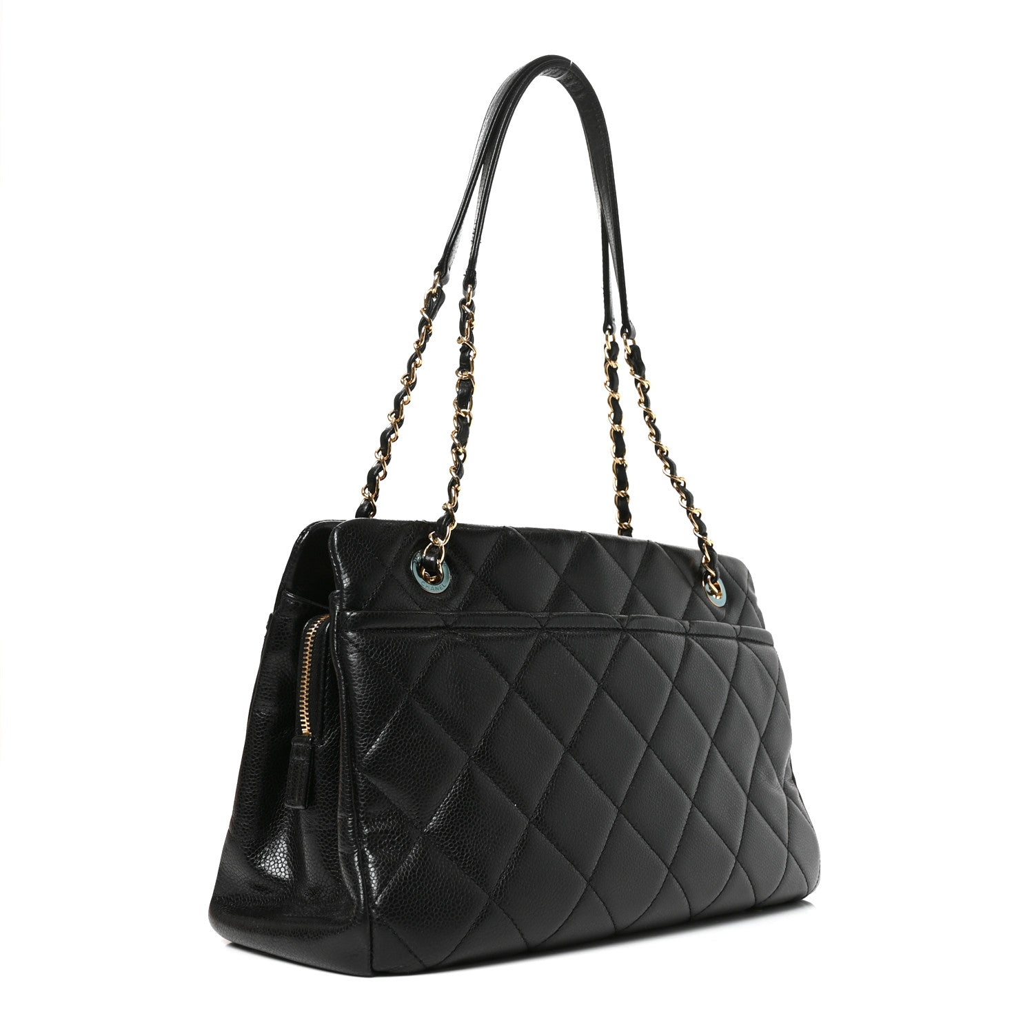 Chanel Caviar Quilted Timeless CC Soft Tote Black 2 of 10