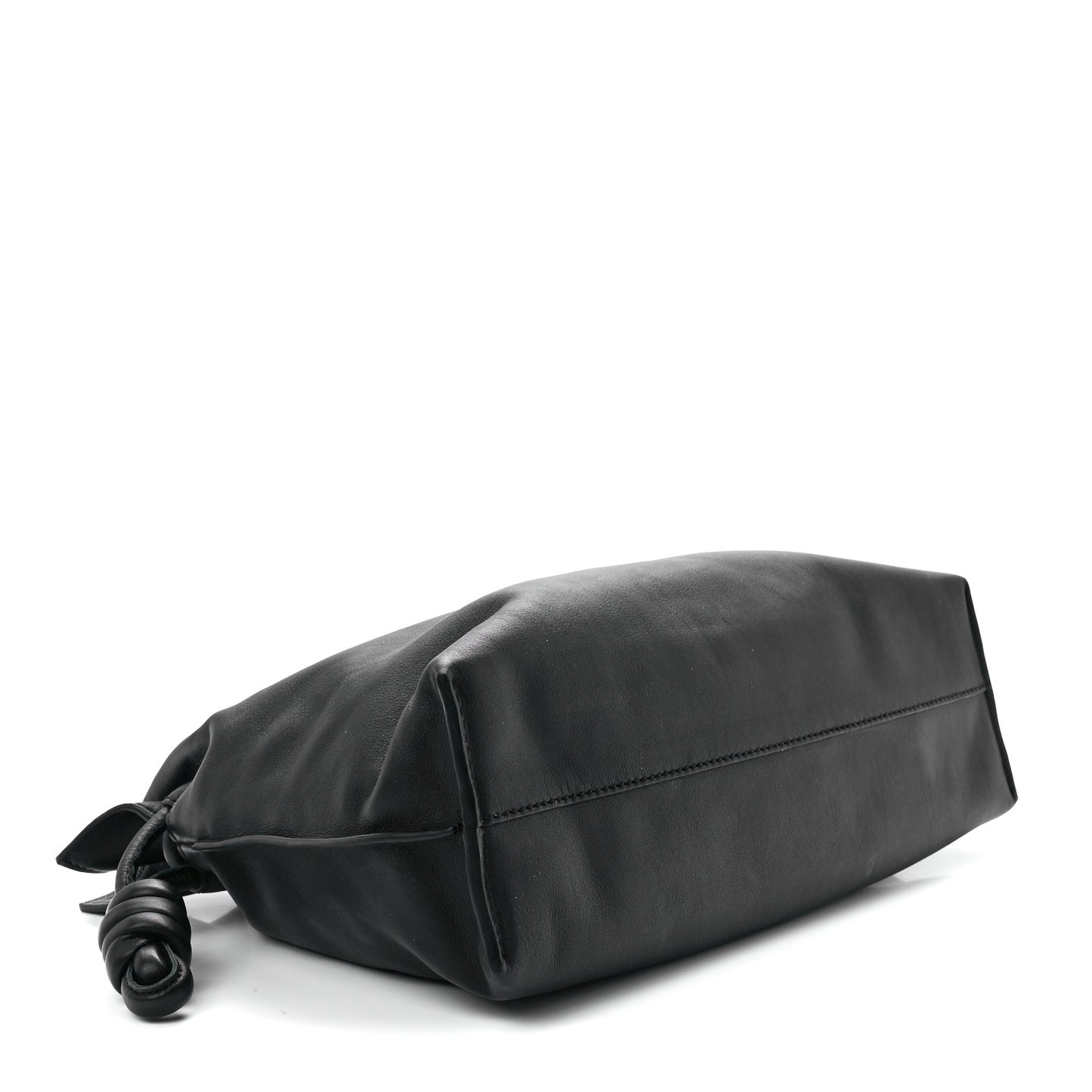 Calfskin Small Flamenco Knot Bag Black